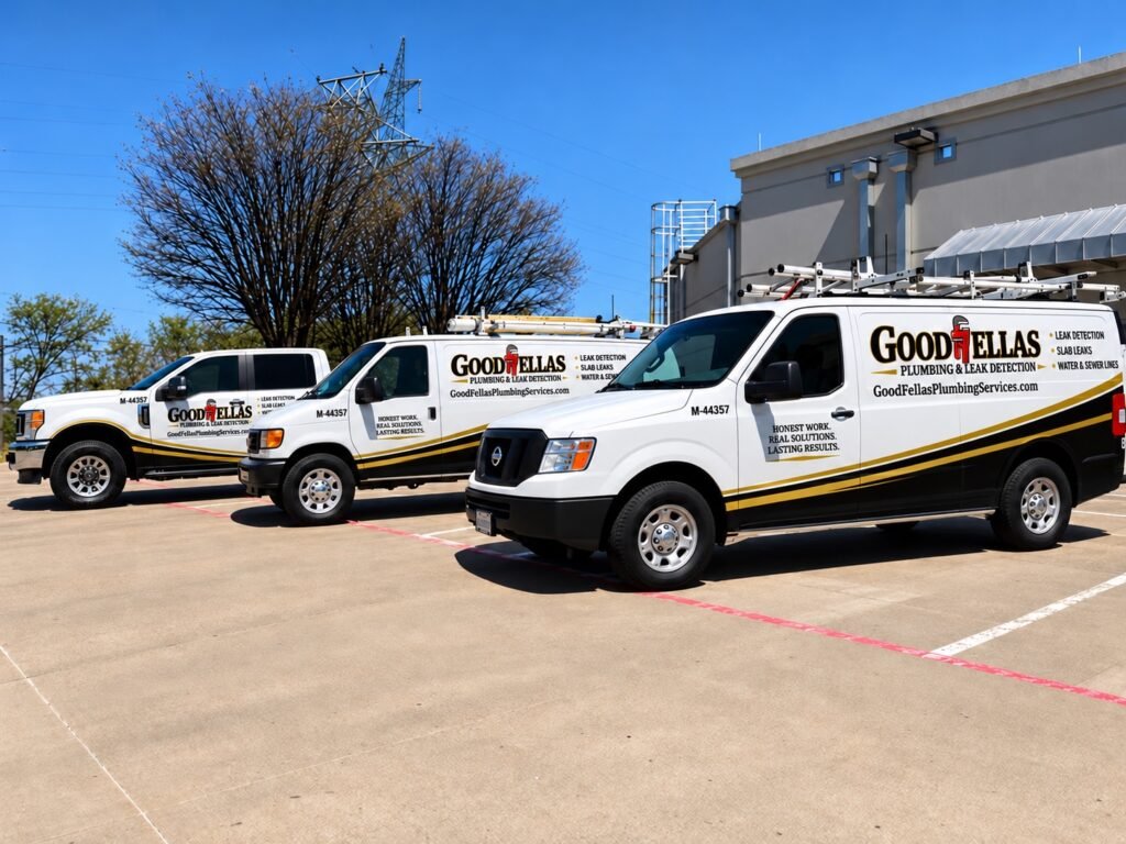 Good Fellas Plumbing service fleet